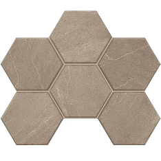 Estima Gabbro Мозаика GB02 Hexagon Неполированный 25x28.5 / Эстима Габбро Мозаика GB02 Хексагон Неполированный 25x28.5 